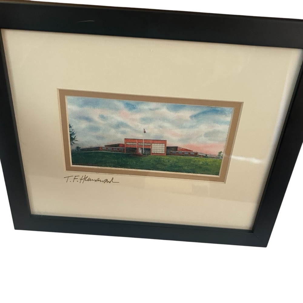 RARE Framed Painting Local Artist, Eastern High School, York Pennsylvania